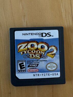 Zoo Tycoon 2 Game Boy DS Nintendo Cartridge